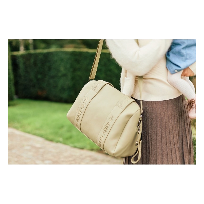 Childhome - Vaihtolaukku MOMMY CLUB LEATHER beige