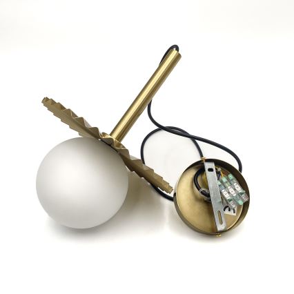 CHITA-riippuvalaisin kaapelilla 1xG9/5W/230V, kultainen