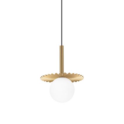 CHITA-riippuvalaisin kaapelilla 1xG9/5W/230V, kultainen
