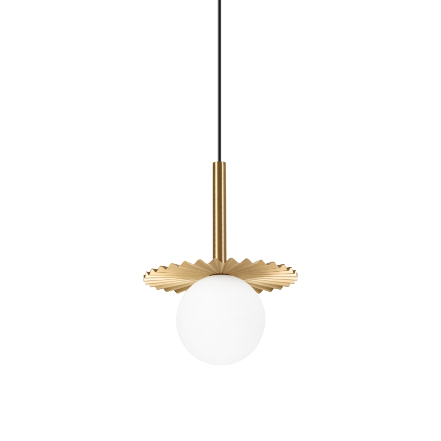 CHITA-riippuvalaisin kaapelilla 1xG9/5W/230V, kultainen