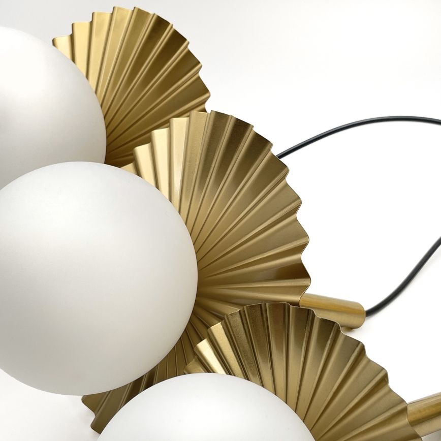 CHITA riippuvalaisin kaapelilla 3xG9/5W/230V, kultainen