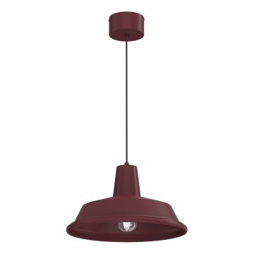 CLASS-riippuvalaisin kaapelilla 1xE27/15W/230V, burgundinpunainen