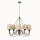 CLASSIC-kattokruunu ketjulla 5xE14/40W/230V pronssi/beige