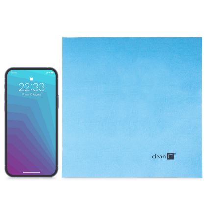 CLEAN IT CL-710 - Mikrokuitupuhdistusliina 19x19 cm sininen