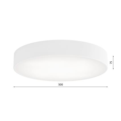 Kattovalaisin liiketunnistimella ja hämäräkytkimellä CLEO 4xE27/24W/230V, halkaisija 50 cm, valkoinen