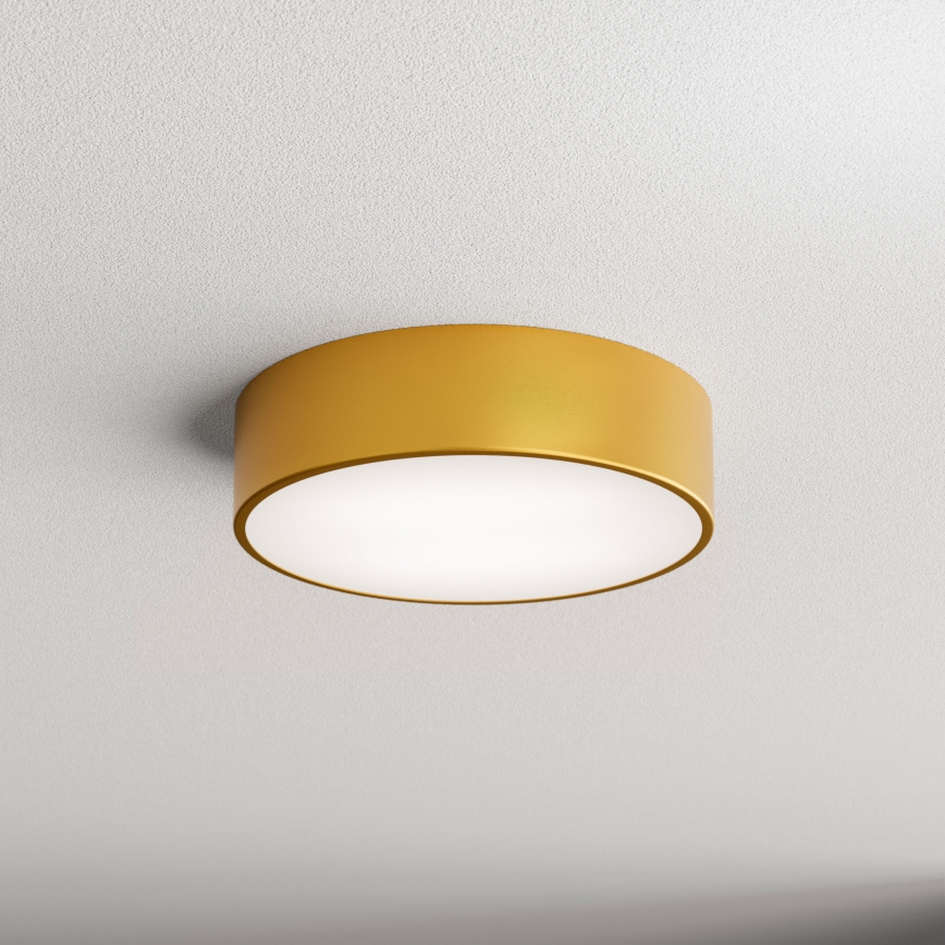Kattovalaisin CLEO, liike- ja hämäräanturilla, 2xE27/24W/230V, halkaisija 30 cm, kullanvärinen