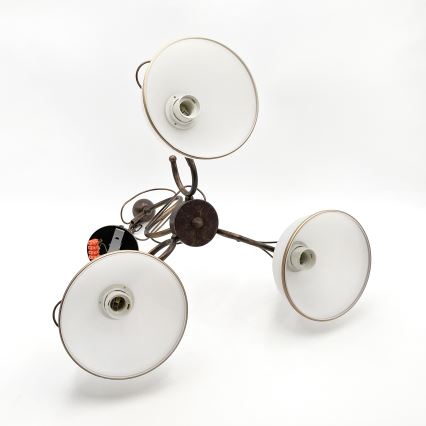 COBRA varrellinen kattokruunu 3xE27/60W/230V pronssi/patina