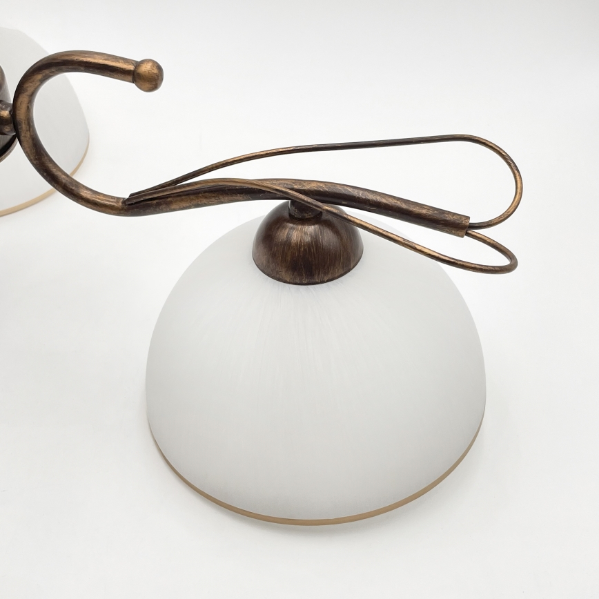 COBRA varrellinen kattokruunu 3xE27/60W/230V pronssi/patina