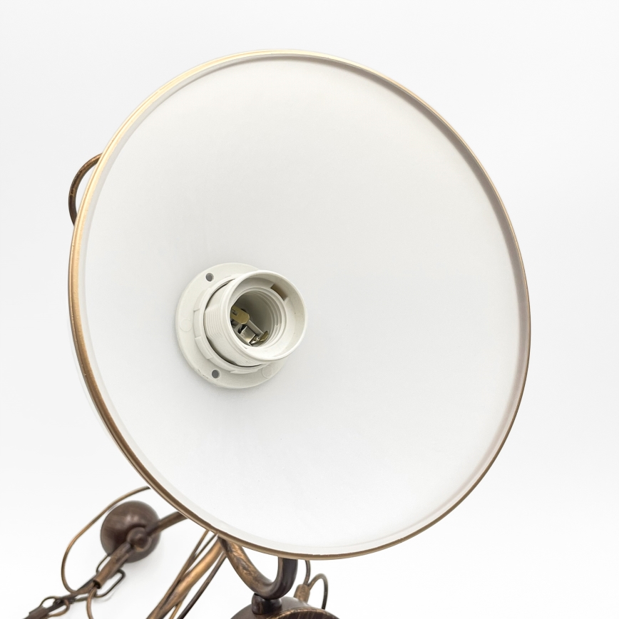 COBRA varrellinen kattokruunu 3xE27/60W/230V pronssi/patina