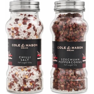 Cole&Mason - Lahjasetti Aromatic chilisuolaa ja sichuanpippuria