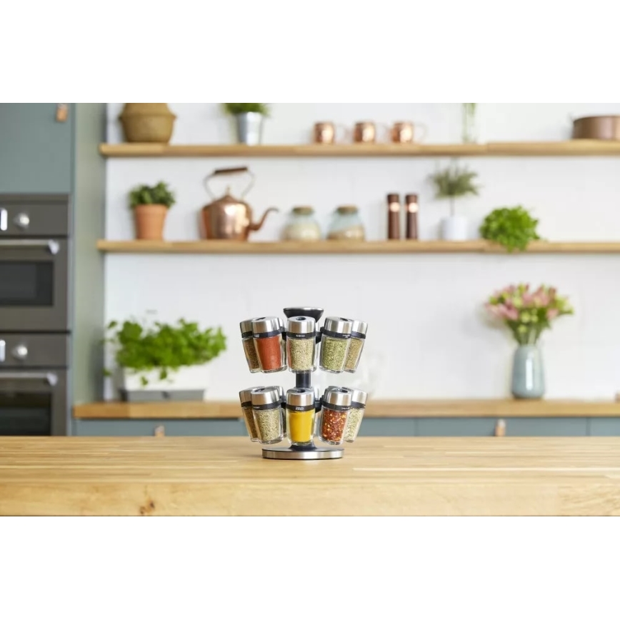 Cole&Mason - Pyörivä mausteteline MASTER 17 osaa