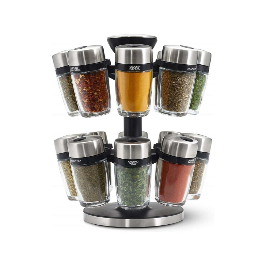 Cole&Mason - Pyörivä mausteteline MASTER 17 osaa