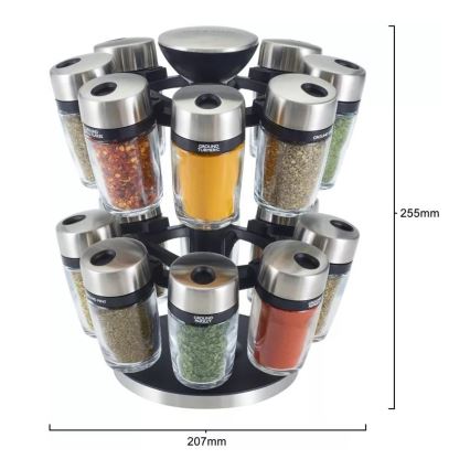 Cole&Mason - Pyörivä mausteteline MASTER 17 osaa