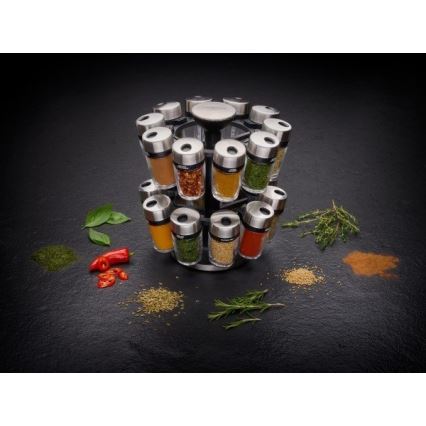 Cole&Mason - Pyörivä mausteteline MASTER 21 osaa