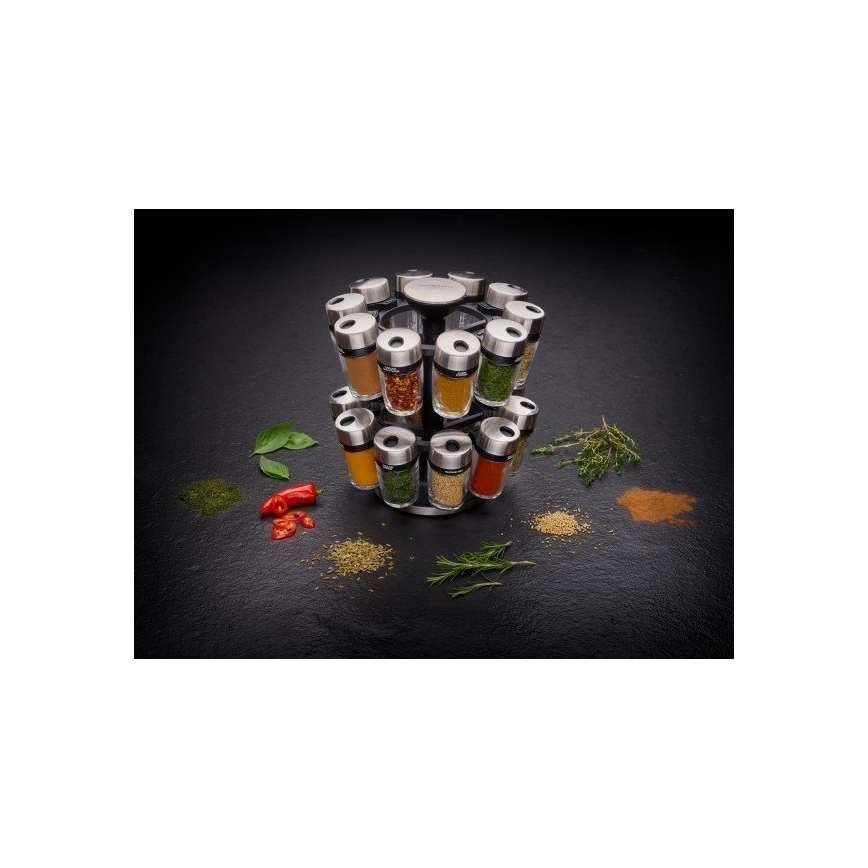 Cole&Mason - Pyörivä mausteteline MASTER 21 osaa