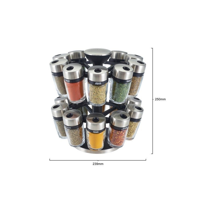 Cole&Mason - Pyörivä mausteteline MASTER 21 osaa