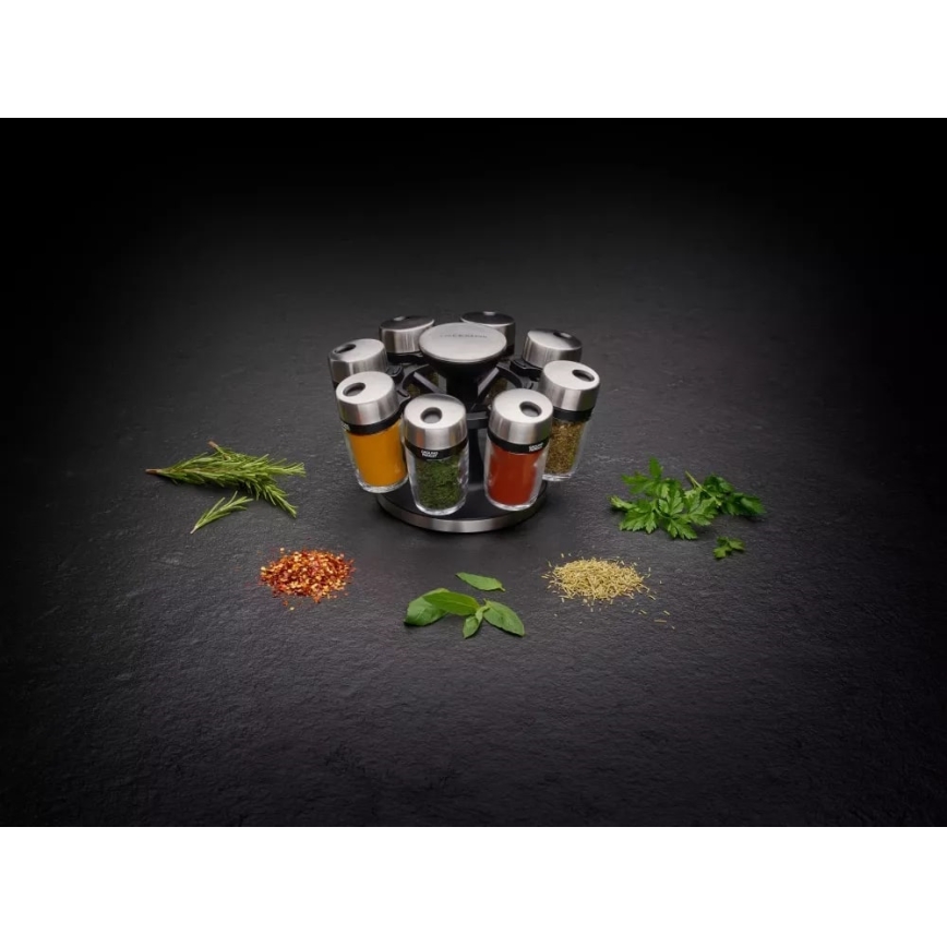 Cole&Mason - Pyörivä mausteteline MASTER 9 osaa