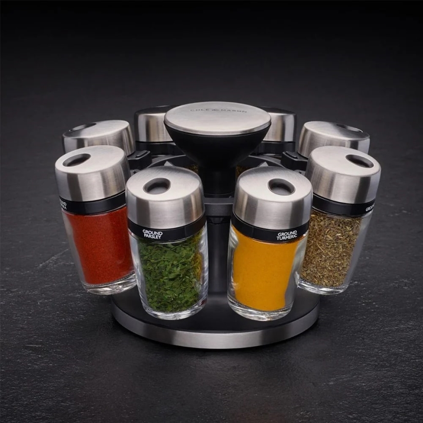 Cole&Mason - Pyörivä mausteteline MASTER 9 osaa