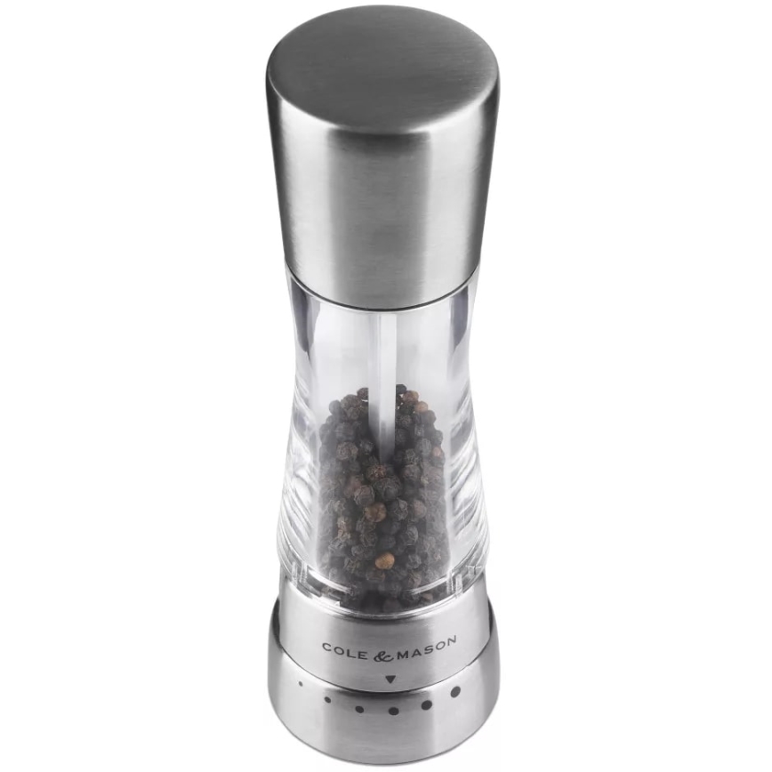 Cole&Mason - Pippurimylly DERWENT 19 cm kiiltävä kromi