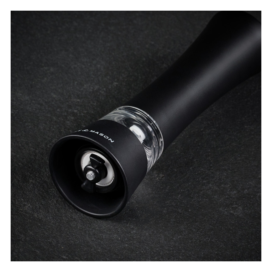 Cole&Mason - Sähkömylly suolalle tai pippurilla BURFORD 4xAAA 18 cm musta