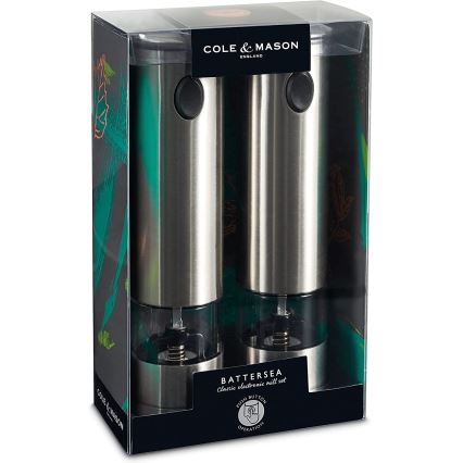 Cole&Mason - Sähköiset maustesirut BATTERSEA, 2 kpl, 6xAAA