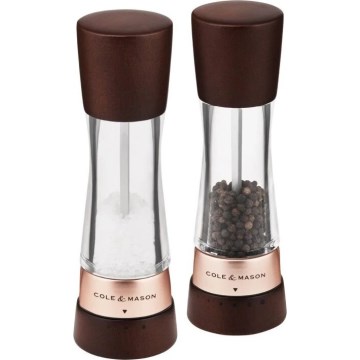 Cole&Mason - Suola- ja pippurimylly setti DERWENT 2 kpl 19 cm pyökki/ruskea