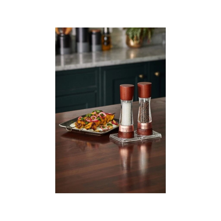 Cole&Mason - Suola- ja pippurimylly setti DERWENT 2 kpl 19 cm pyökki/ruskea