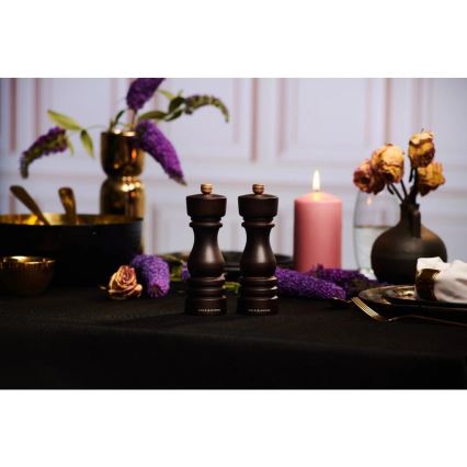 Cole&Mason - Suola- ja pippurimylly setti LONDON 2 kpl 22 cm pyökki/ruskea