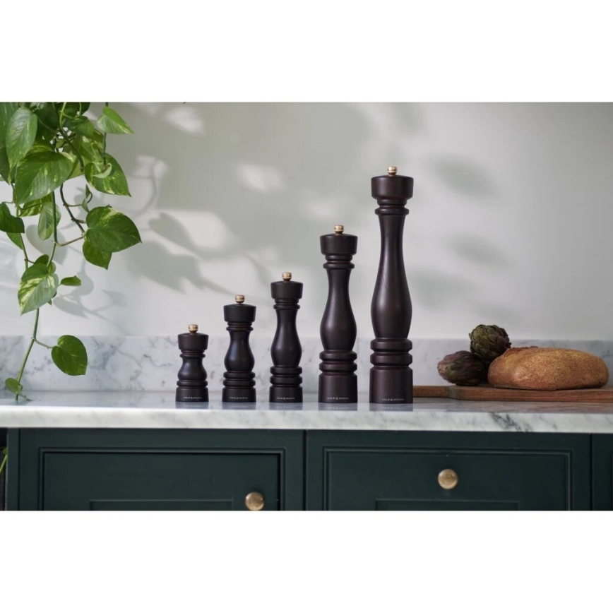 Cole&Mason - Suola- ja pippurimylly setti LONDON 2 kpl 22 cm pyökki/ruskea