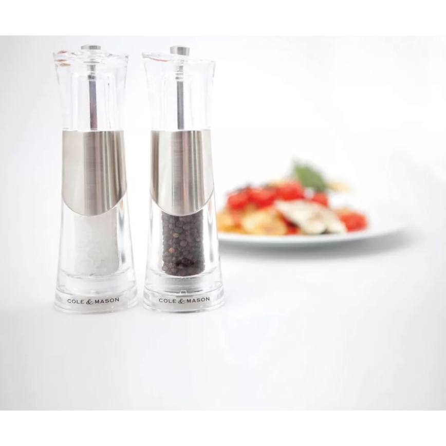 Cole&Mason - Suola- ja pippurimyllysetti BOBBI 2 kpl 18,5 cm