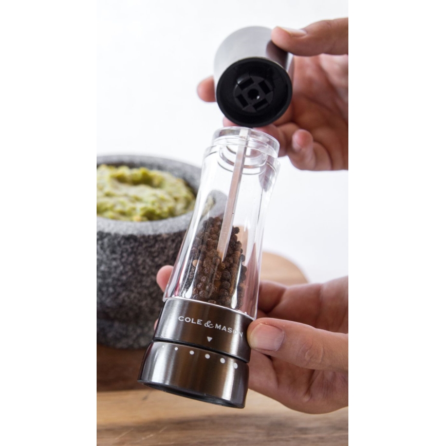 Cole&Mason - Suola- ja pippurimyllysetti DERWENT 2 kpl 19 cm antrasiitti