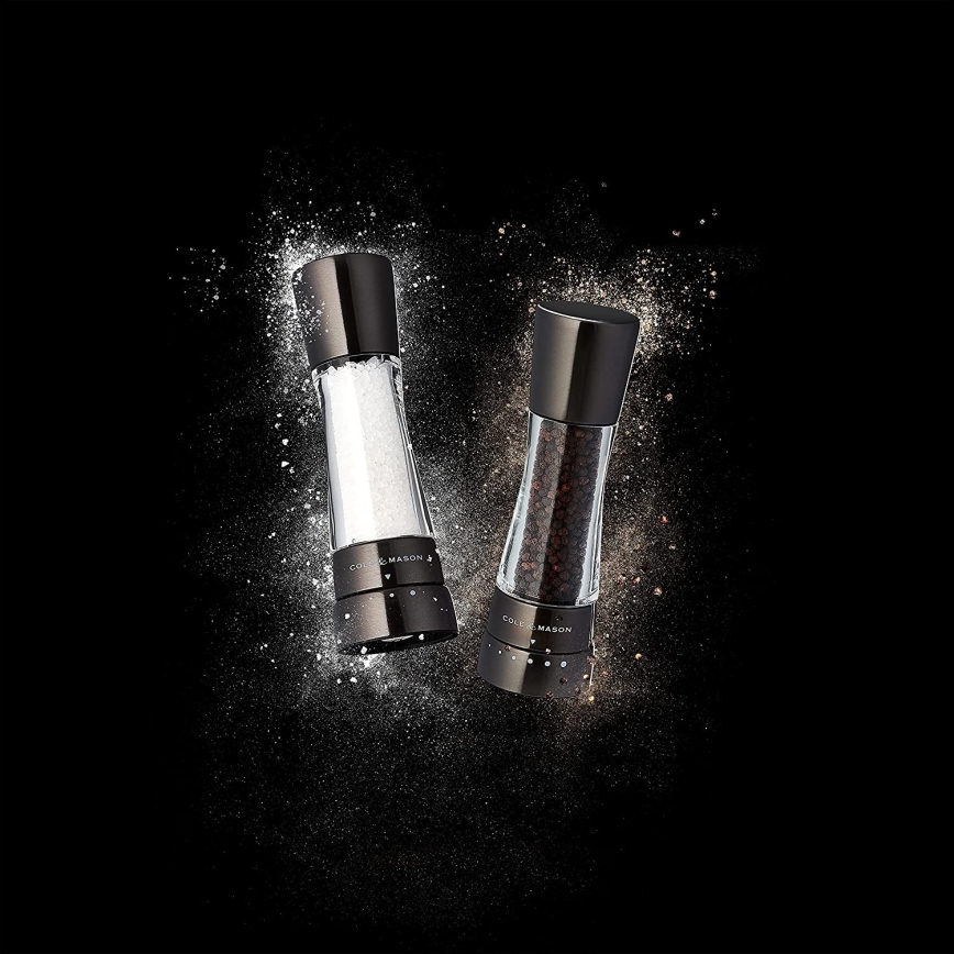 Cole&Mason - Suola- ja pippurimyllysetti DERWENT 2 kpl 19 cm antrasiitti