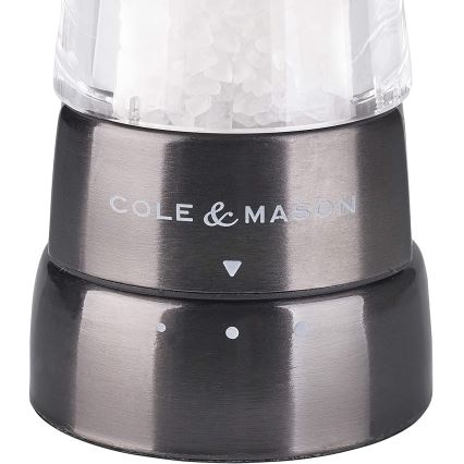 Cole&Mason - Suola- ja pippurimyllysetti DERWENT 2 kpl 19 cm antrasiitti