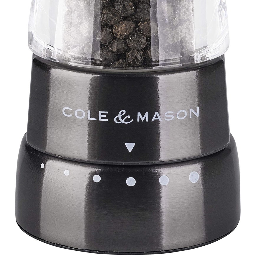 Cole&Mason - Suola- ja pippurimyllysetti DERWENT 2 kpl 19 cm antrasiitti