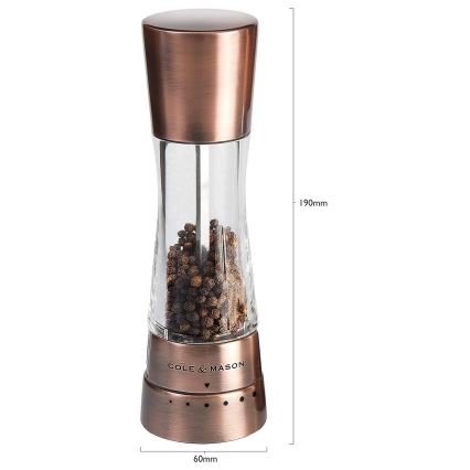Cole&Mason - Suola- ja pippurimyllysetti DERWENT 2 kpl 19 cm kupari