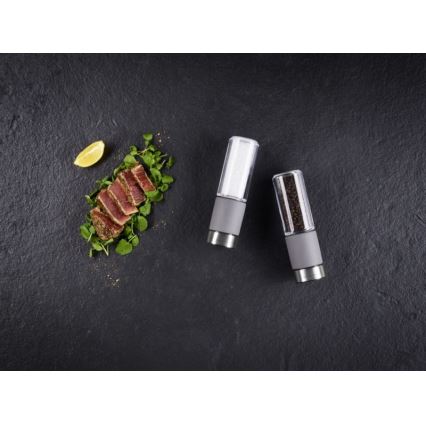 Cole&Mason - suola- ja pippurimyllysetti REGENT CONCRETE 2 kpl betoni 18 cm