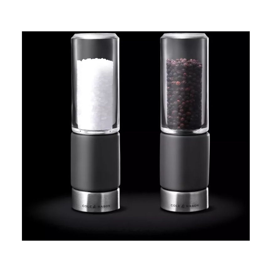 Cole&Mason - suola- ja pippurimyllysetti REGENT CONCRETE 2 kpl betoni 18 cm