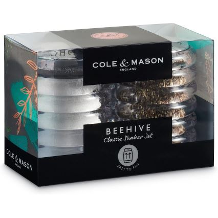 Cole&Mason - Suola- ja pippurisirottimet BEEHIVE 2 kpl 7 cm