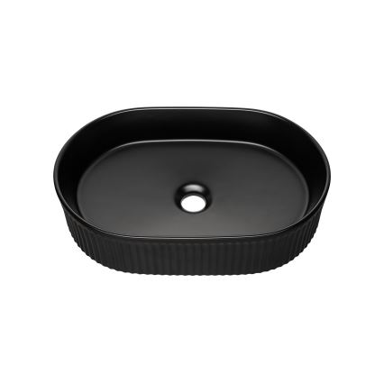 COMAD BEYOND 5 BLACK (E-6564) - BEYOND tasoon asennettava pesuallas 48x32,5 cm, keramiikka/matamusta