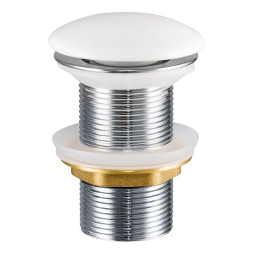 COMAD CLICK-CLACK T201-3 - Altaan jäte CLICK-CLACK halkaisija 7 cm kiiltävä valkoinen