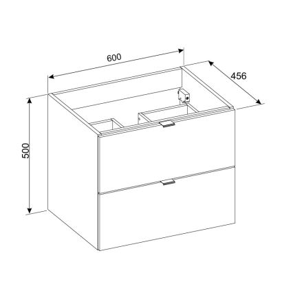 COMAD DALIA CASHMERE 82-60-46-2S - DALIA 50x60 cm allaskaappi, beige