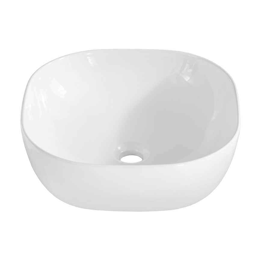 COMAD UM-6252 SMILE 40 DP - SMILE tasoon asennettava pesuallas 41x41 cm keramiikka/kiiltävä valkoinen