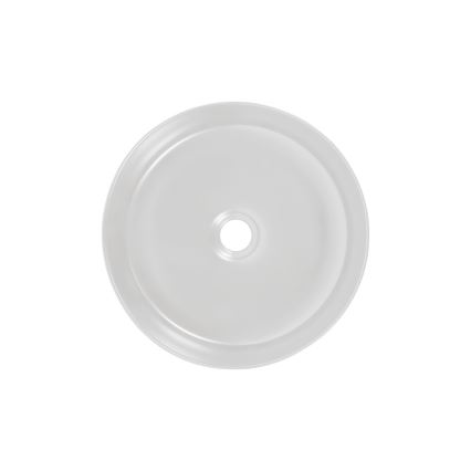 COMAD UM-6259 SIMPLE 8. - SIMPLE tasoon asennettava pesuallas, halkaisija 36 cm, keramiikka/mattavalkoinen/mattamusta