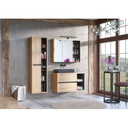 COMAD UM-6275 SLIM 60 MUSTA DP - Upotasonallas tasolle SLIM 61x34 cm keramiikka/matamusta