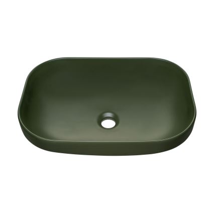 COMAD UN-NELI-MFG - NELI 50,4x35,2 cm tasoon asennettava pesuallas, keramiikka/mattavihreä