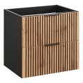 COMAD XILO BLACK WOTAN 82-60-D-2S - Allaskaappi XILO 57 x 60,2 cm musta/Wotan-tammi
