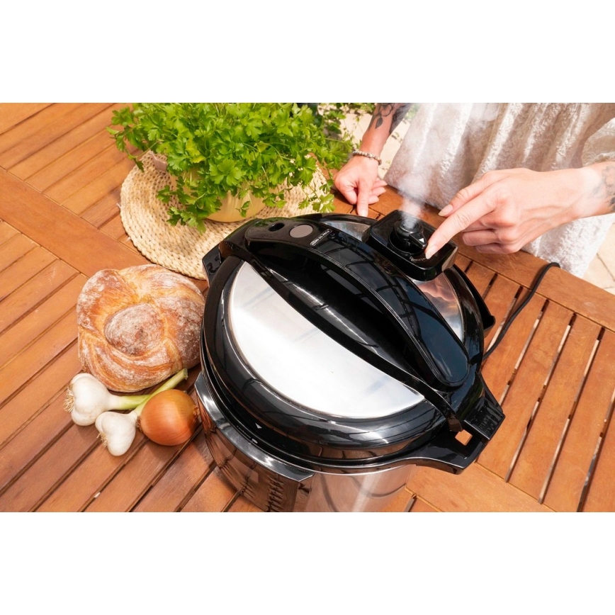 Concept CK8001 - Monitoiminen sähköinen painekeitin 5,6 l, 1000 W/230 V, Wi-Fi, ruostumaton teräs
