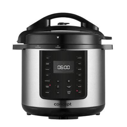 Concept CK8001 - Monitoiminen sähköinen painekeitin 5,6 l, 1000 W/230 V, Wi-Fi, ruostumaton teräs