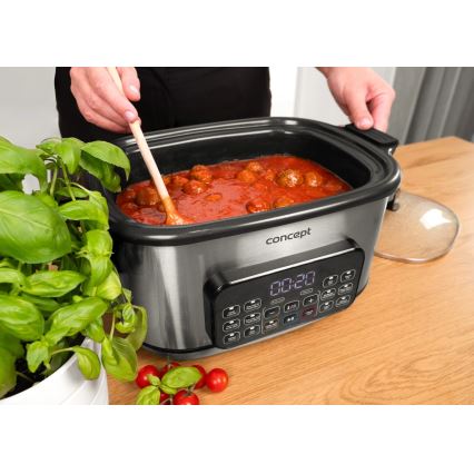 Concept CK9000 - Monitoiminen sähkökattila 6 l 10-in-1 1250W/230V ruostumaton teräs