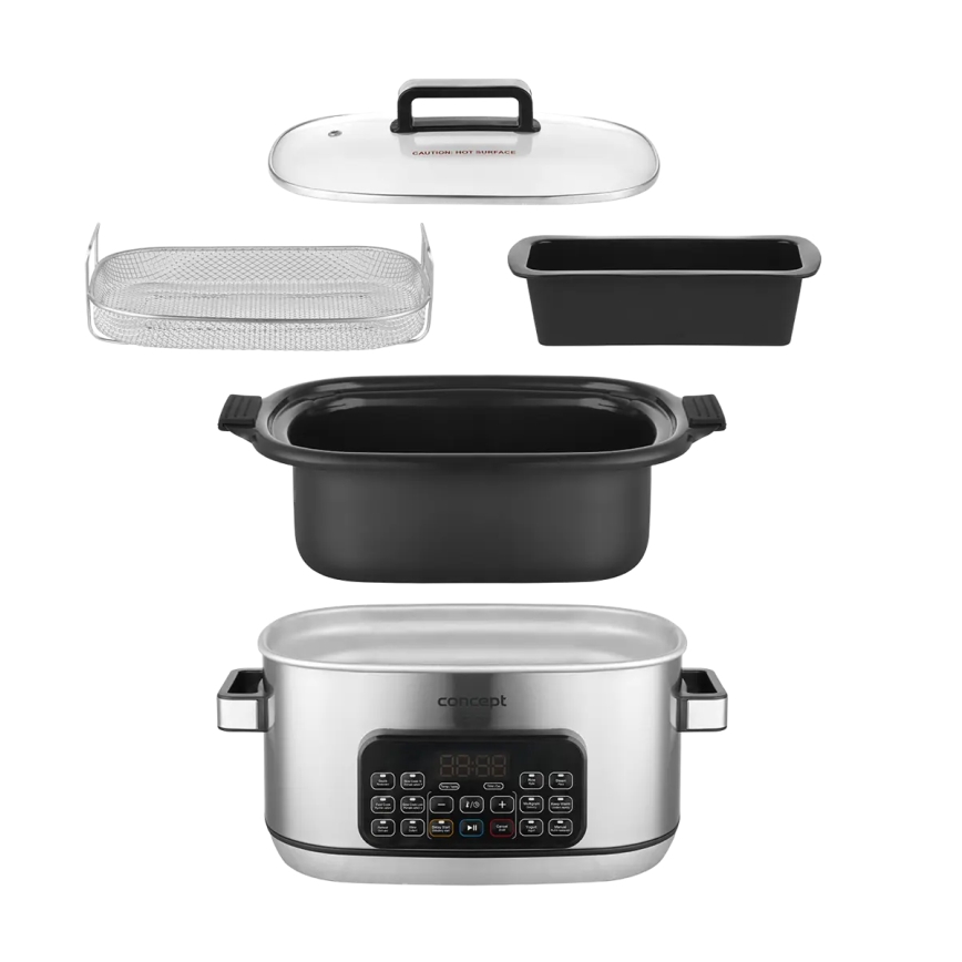 Concept CK9000 - Monitoiminen sähkökattila 6 l 10-in-1 1250W/230V ruostumaton teräs